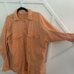 Pilcro Peach Textured Jacket